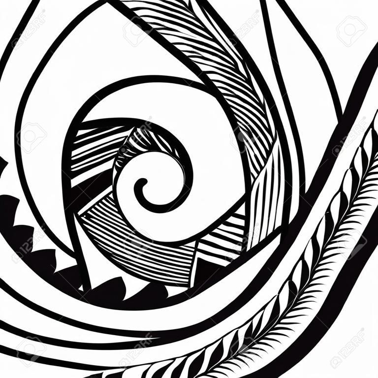Koru. Maori symbol is a spiral shape based on silver fern frond