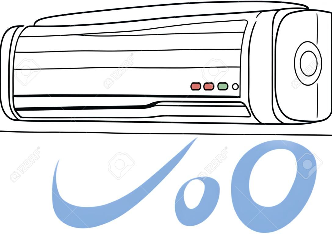 This is an illustration of the air conditioner.