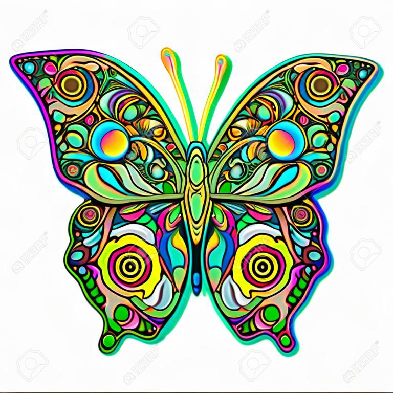 Schmetterling Psychedelic Art Design