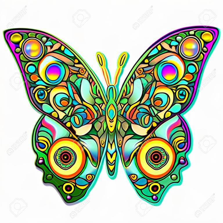 Butterfly Psychedelic Art Design