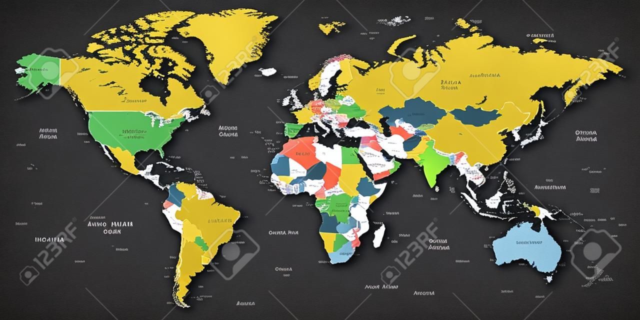 Mapa del mundo-países