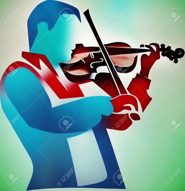 バイオリニストのロゴ
