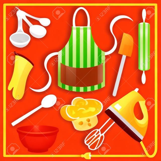 Baking icons and elements
