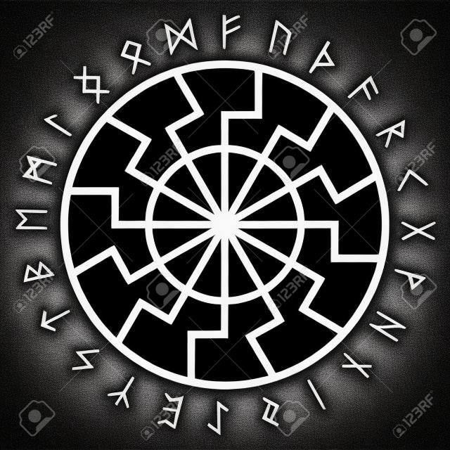 L'antico segno esoterico europeo - il sole nero. Rune scandinave e ornamento