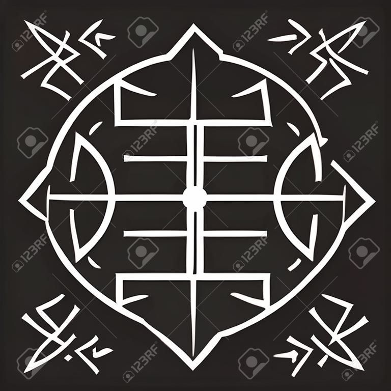 L'antico segno esoterico europeo - il sole nero. Rune scandinave e ornamento