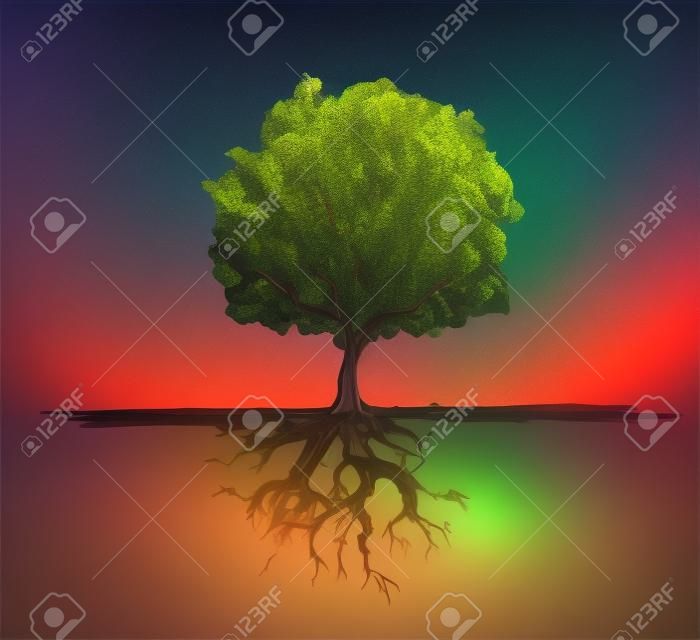 Stylized tree