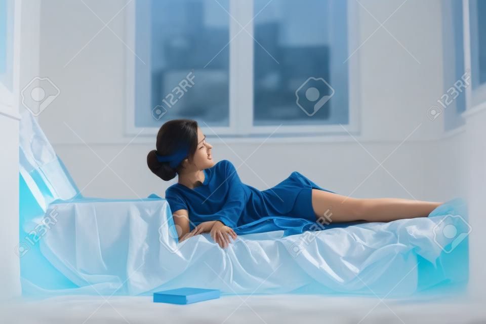 Resting on a mattress