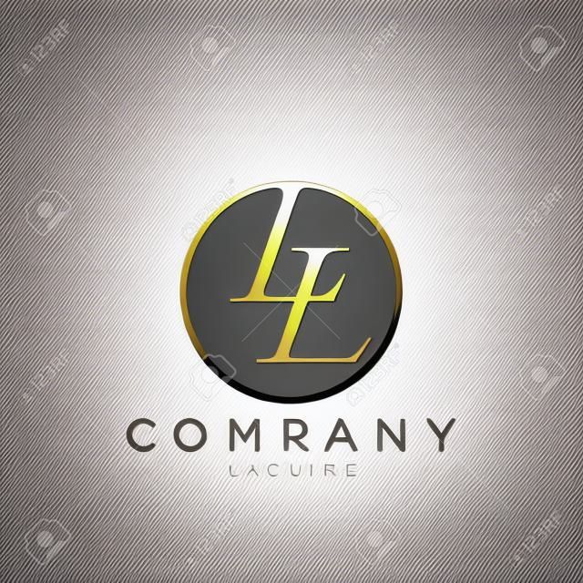 ll circle luxury  logo design vector icon symbol