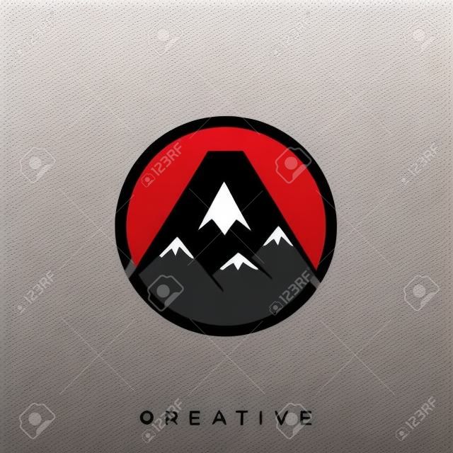 mountain logo design vector icon symbol