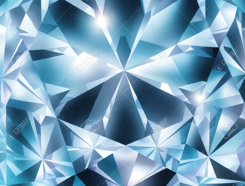 Cierre realista de la textura del diamante para arriba, ilustración 3D.