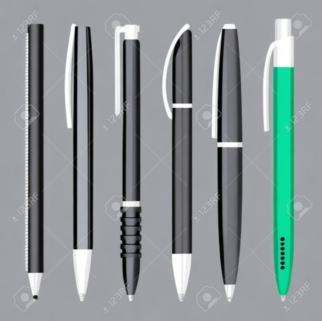 Kantoor pennen vector illustratie