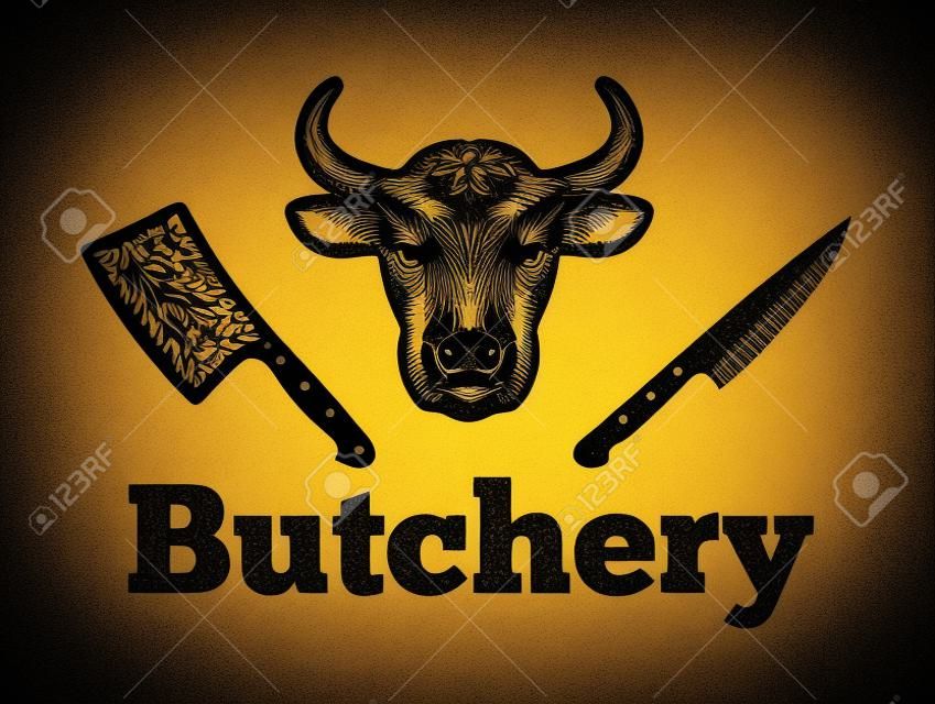 Butchery vector icon