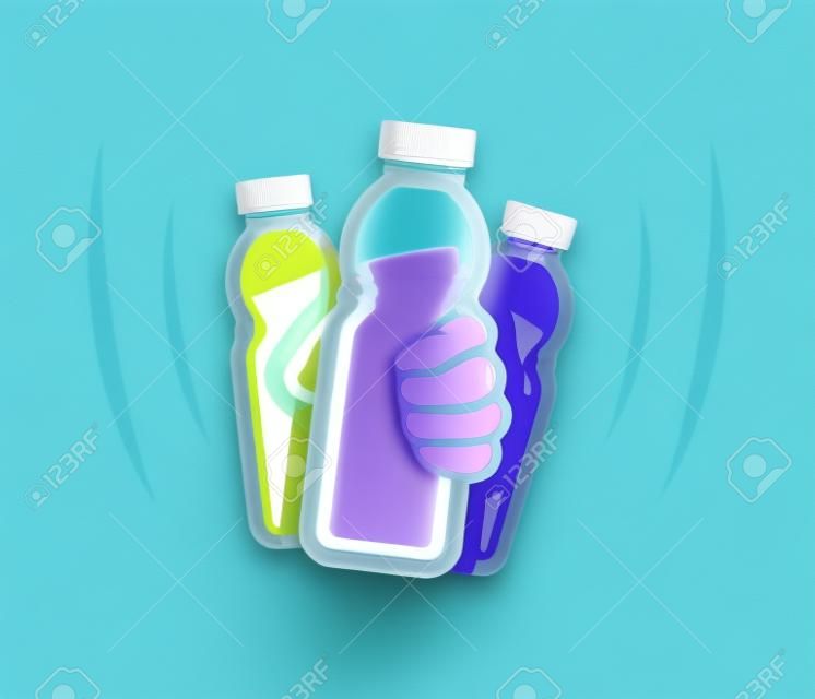 Használat előtt rázzon fel egy üveg joghurtot