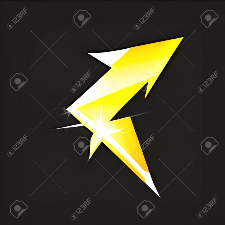 Lightning Bolt ikona wektor