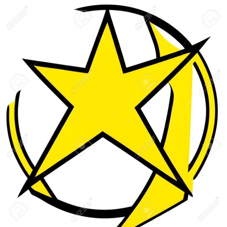 Star circle vector icon