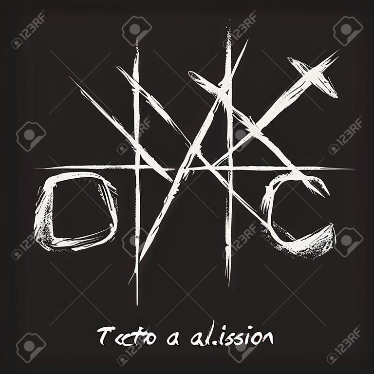 Vector Illustration Ox Jeu avec Typographie T-shirt Graphic Fashion Design Fond Noir