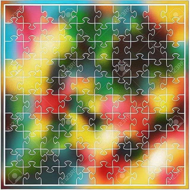 Vector transparent Puzzle mit 100 Stück