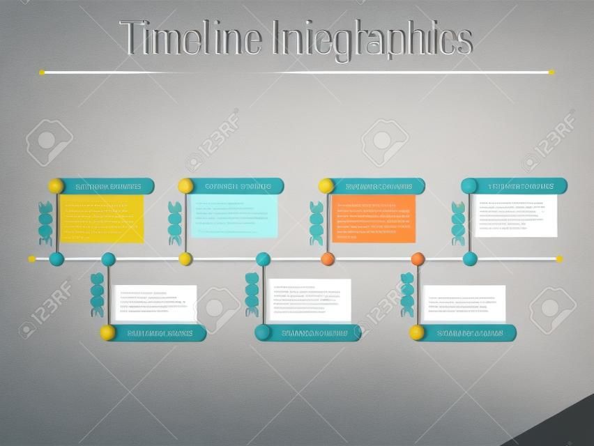 Timeline infographics design template