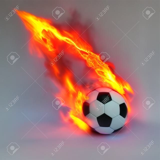 moving flame soccer ball