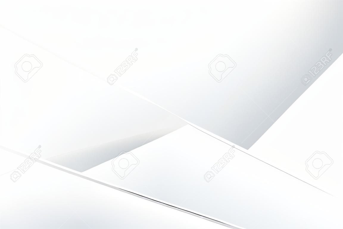 Couleur blanche et grise abstraite, arrière-plan design moderne avec forme géométrique. Illustration vectorielle.