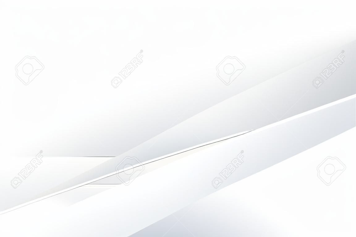 Abstract wit en grijs kleur, modern design achtergrond met geometrische vorm. Vector illustratie.