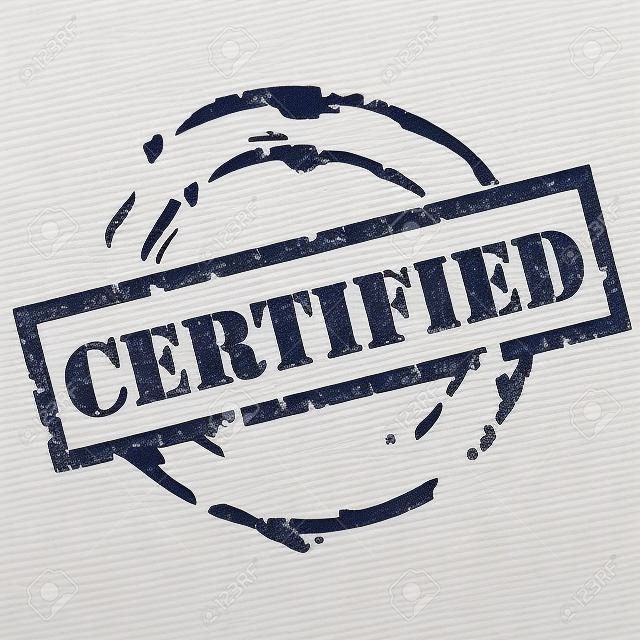 Certificado de sello de goma