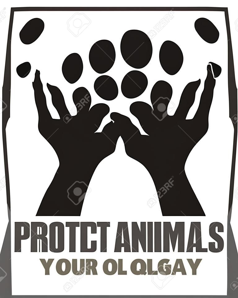 Proteger a los animales Logo