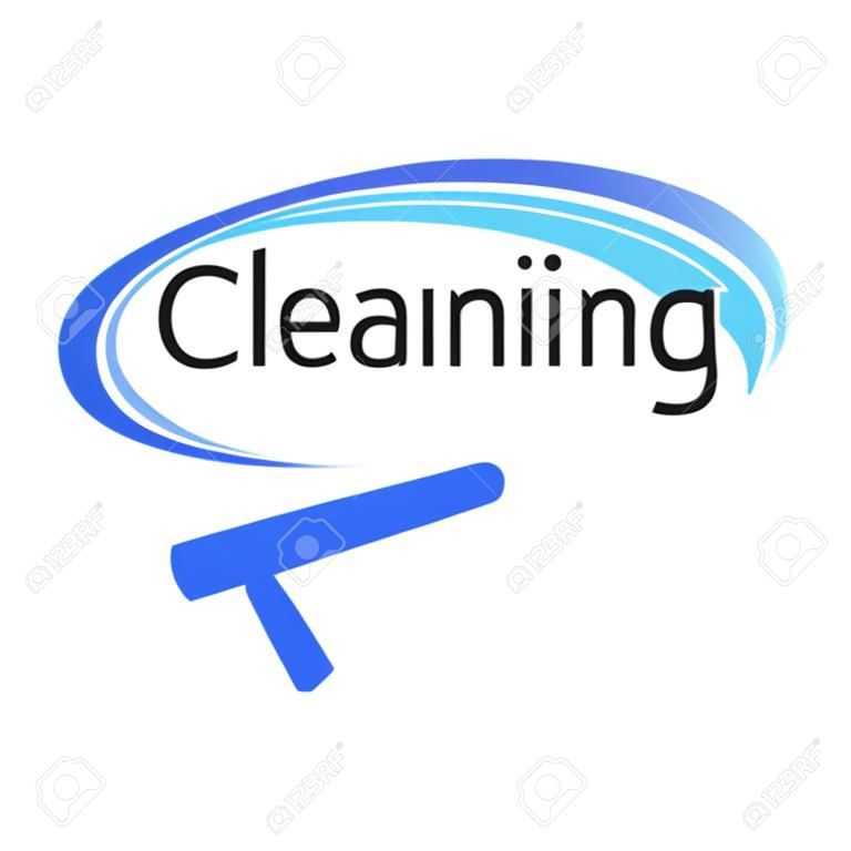 vector logo de servicio de limpieza