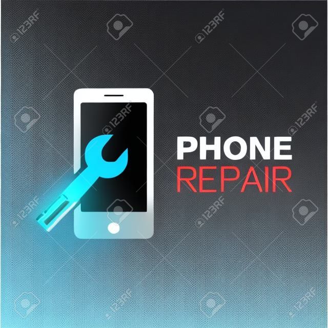 Vector logo for phone repair