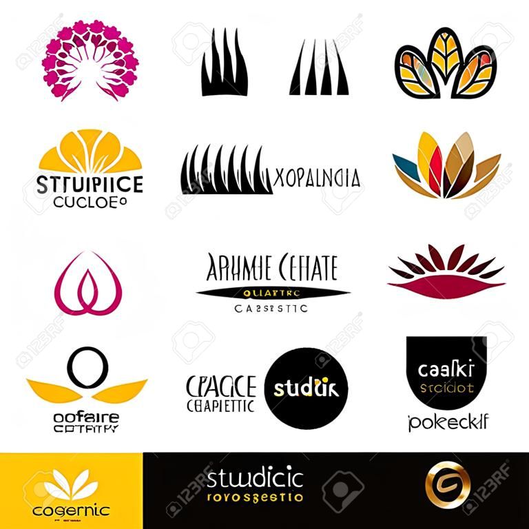 Sammlung von Logos für Kosmetik-und Körperpflegeprodukte