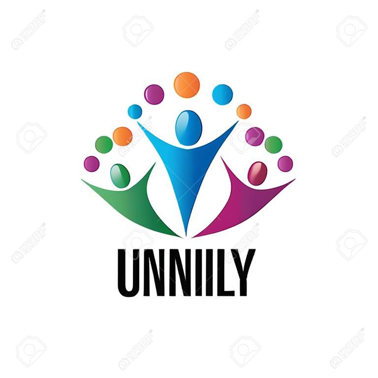 abstract vector sign for the family and the union people