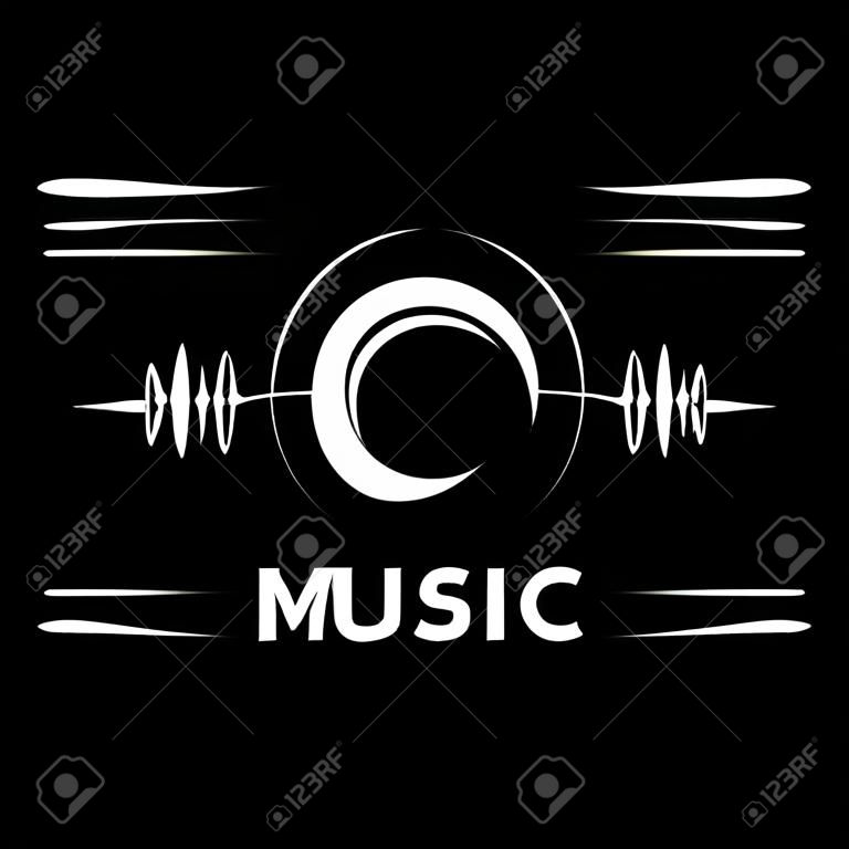 müzik ve ses için soyut logosu. vektör desen