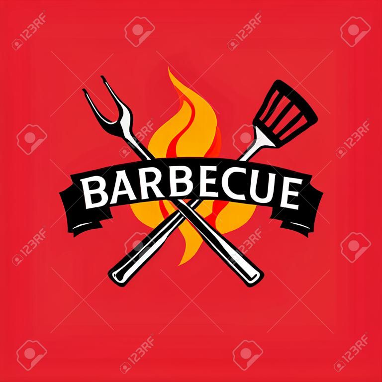 Barbecue party logo