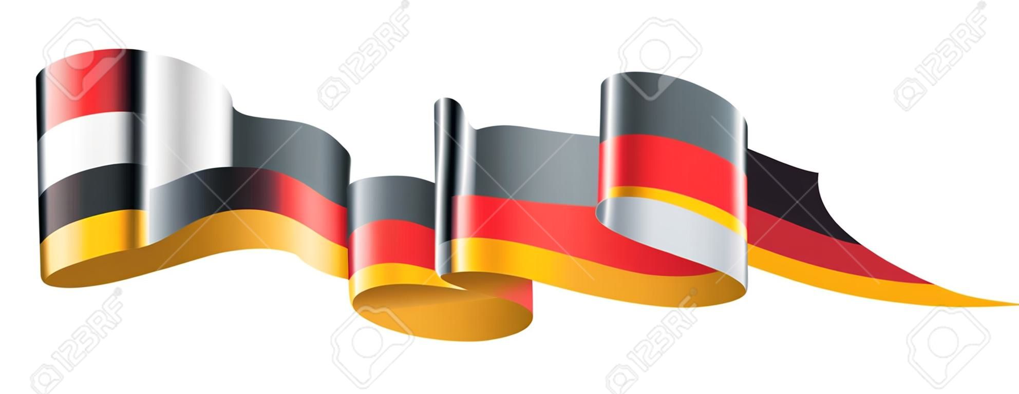 Germany flag, vector illustration on a white background.