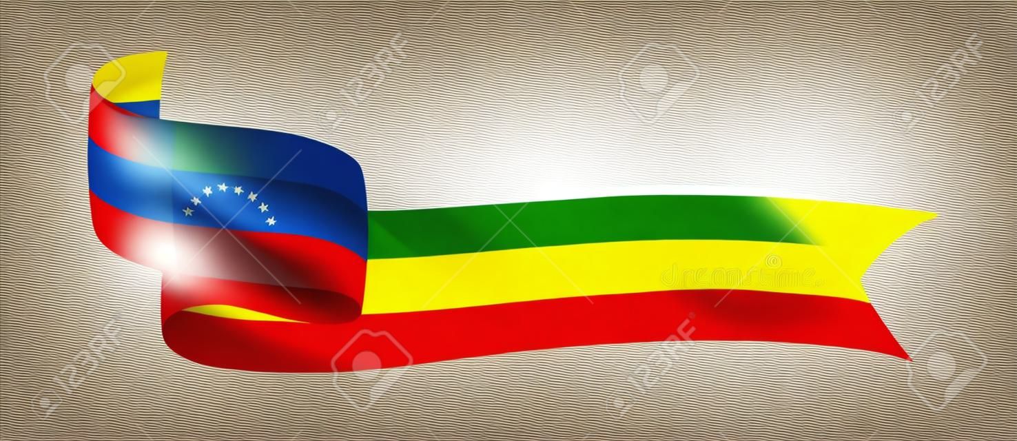 Venezuela national flag, vector illustration on a white background