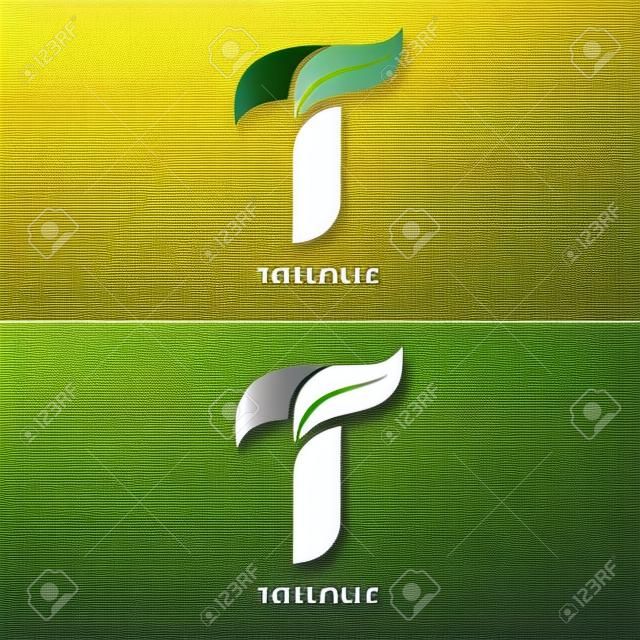 Illustration Vector Graphic of Letter T Nature Logo Design. Perfect for Nature Company Product.