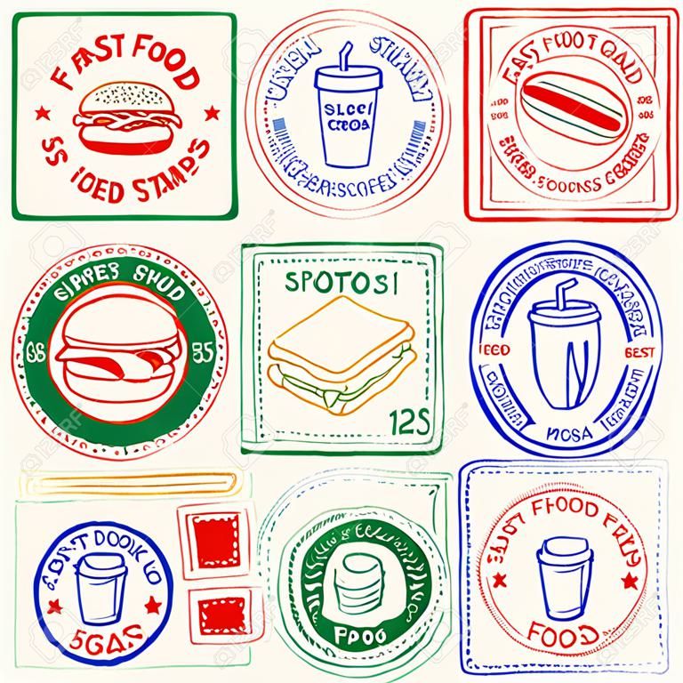 Fast Food Stamps Set