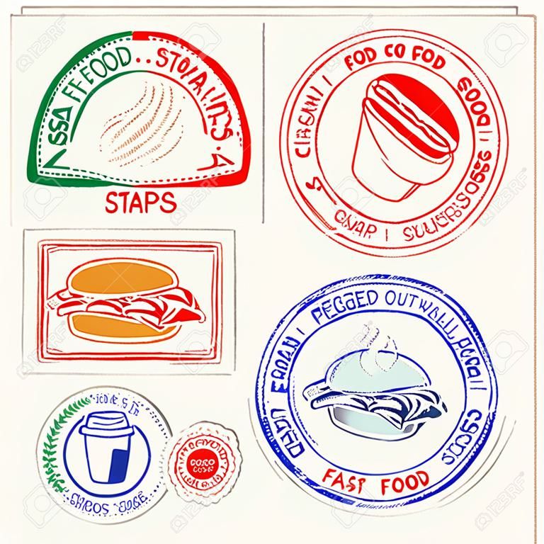 Fast Food Stamps Set