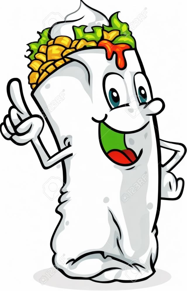 Burrito Cartoon Character