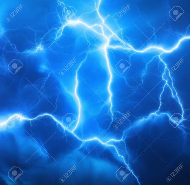 Fantasy blue lightning