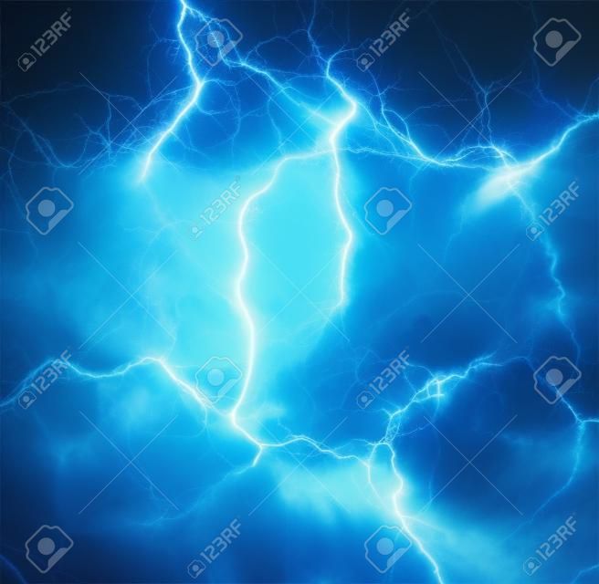 Fantasy blue lightning