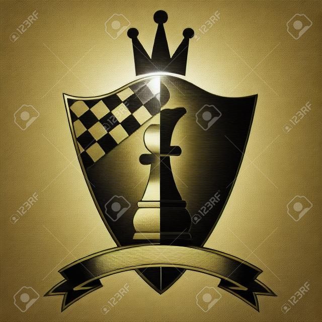 Chess crest.  illustration 