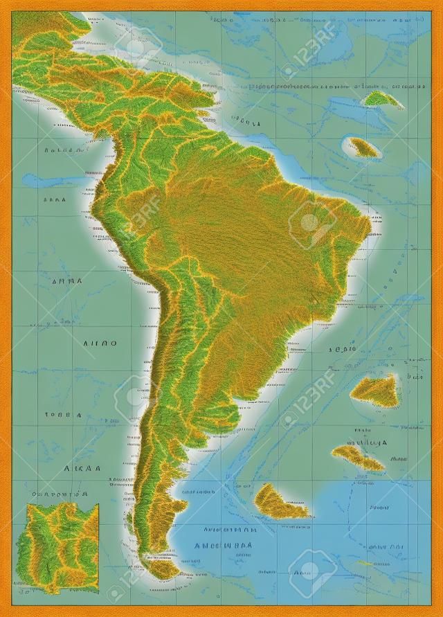 mapa de rios de america del sur