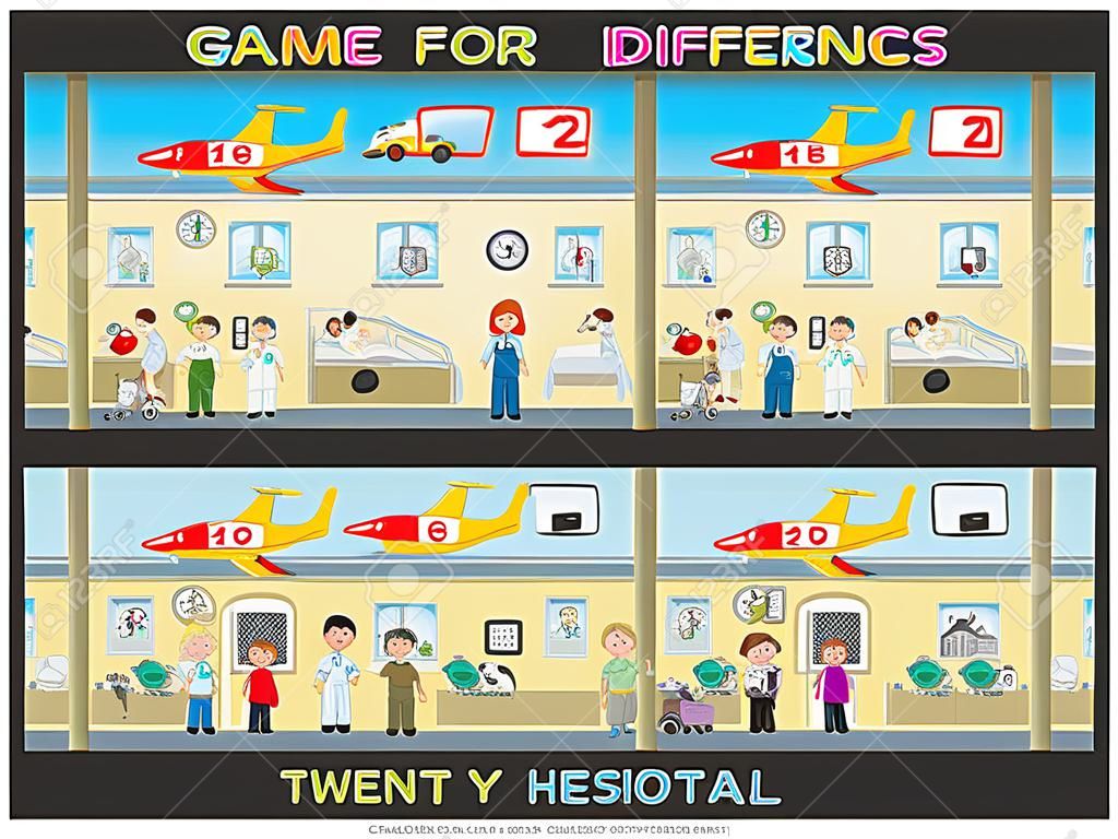 儿童游戏在医院中发现二十个不同点