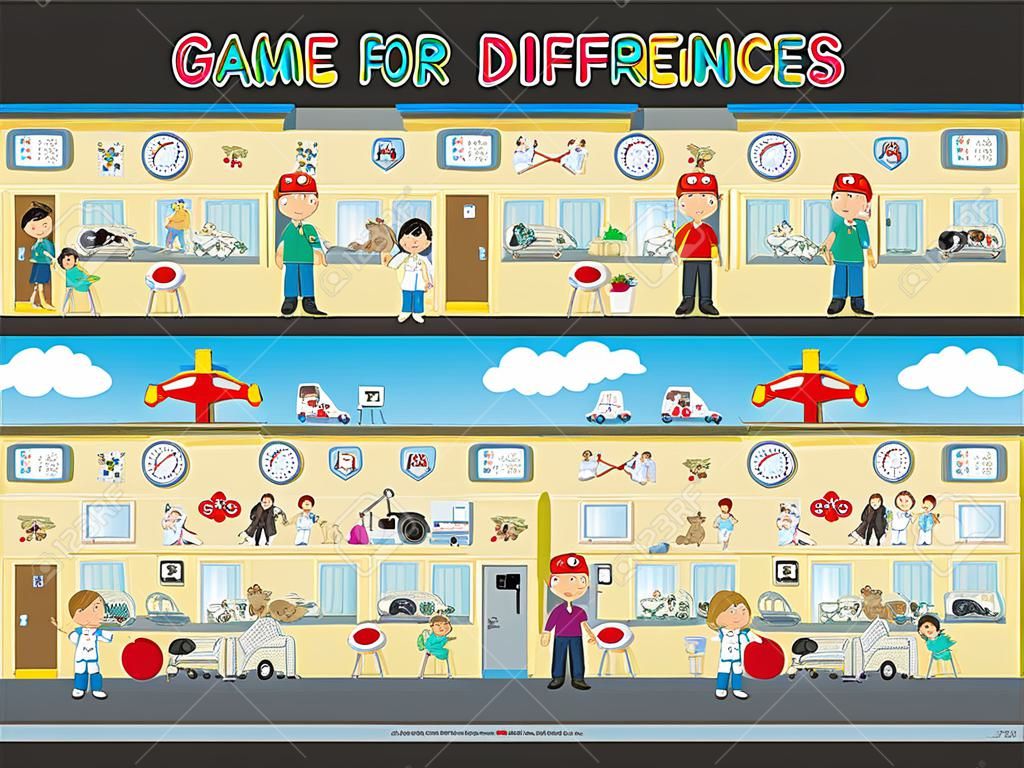 儿童游戏在医院中发现二十个不同点