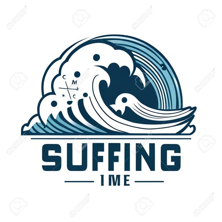 サーフィンのための熱帯波。ハワイサマープリント