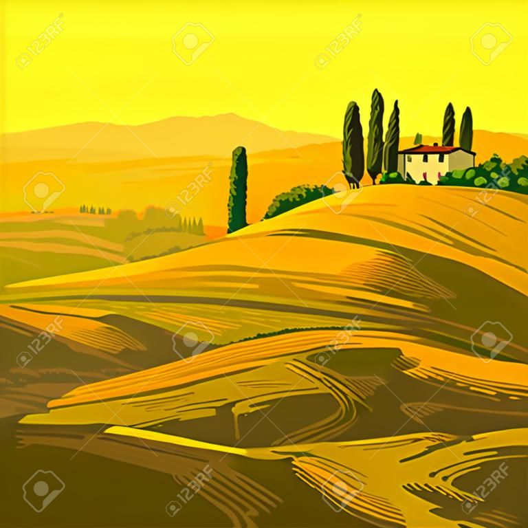 Paisagem da Toscana
