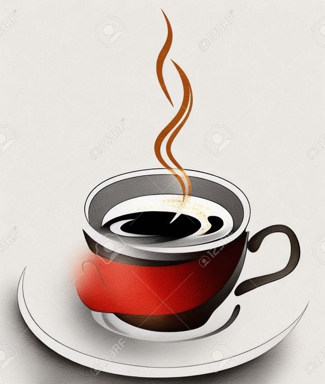 Ilustración de la taza de café
