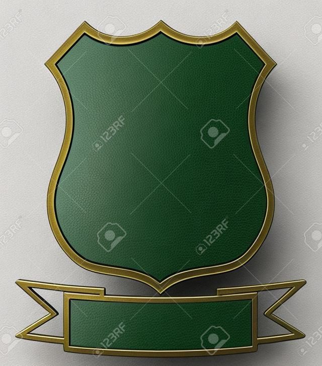 Üres Üres Emblem Badge Shield Logo Insignia címere