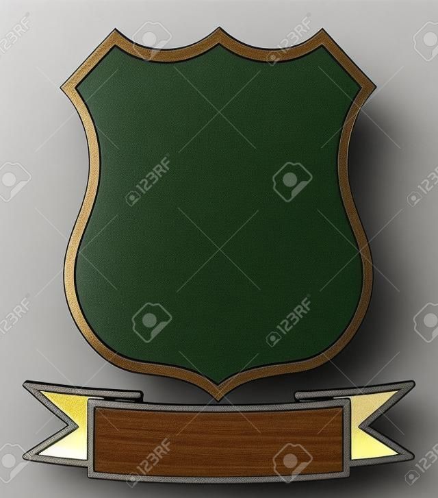 Empty Blank Emblem Badge Shield Logo Insignia Coat of Arms